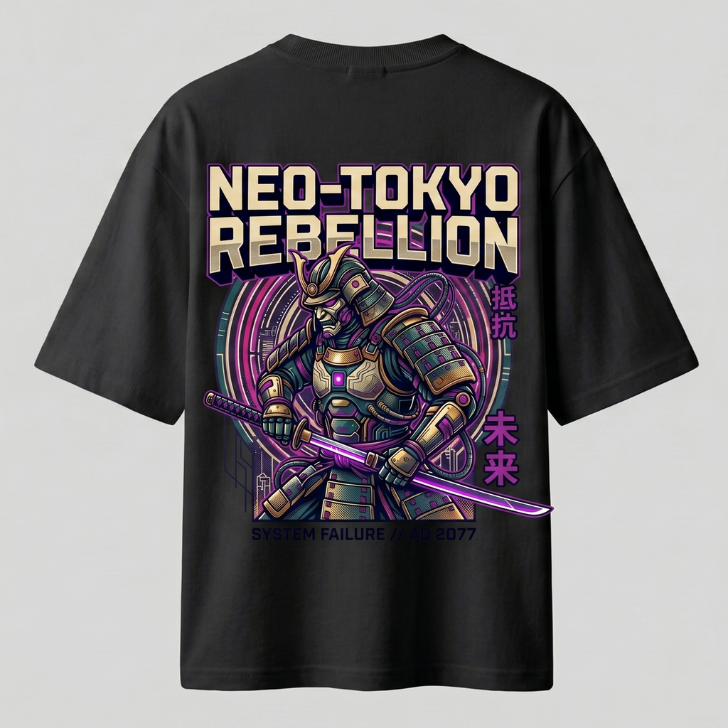 Neo-Tokyo Rebellion Oversized T-Shirt