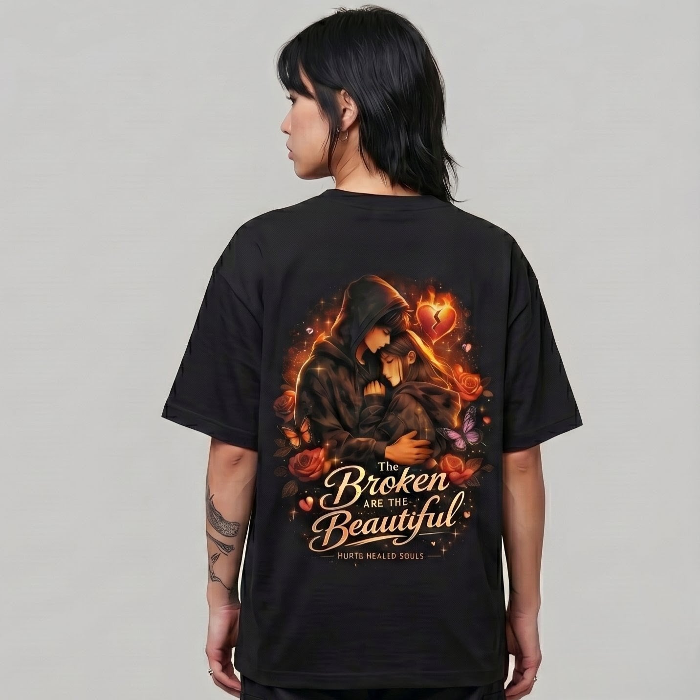 The Broken Are the Beautiful Oversized T-Shirt