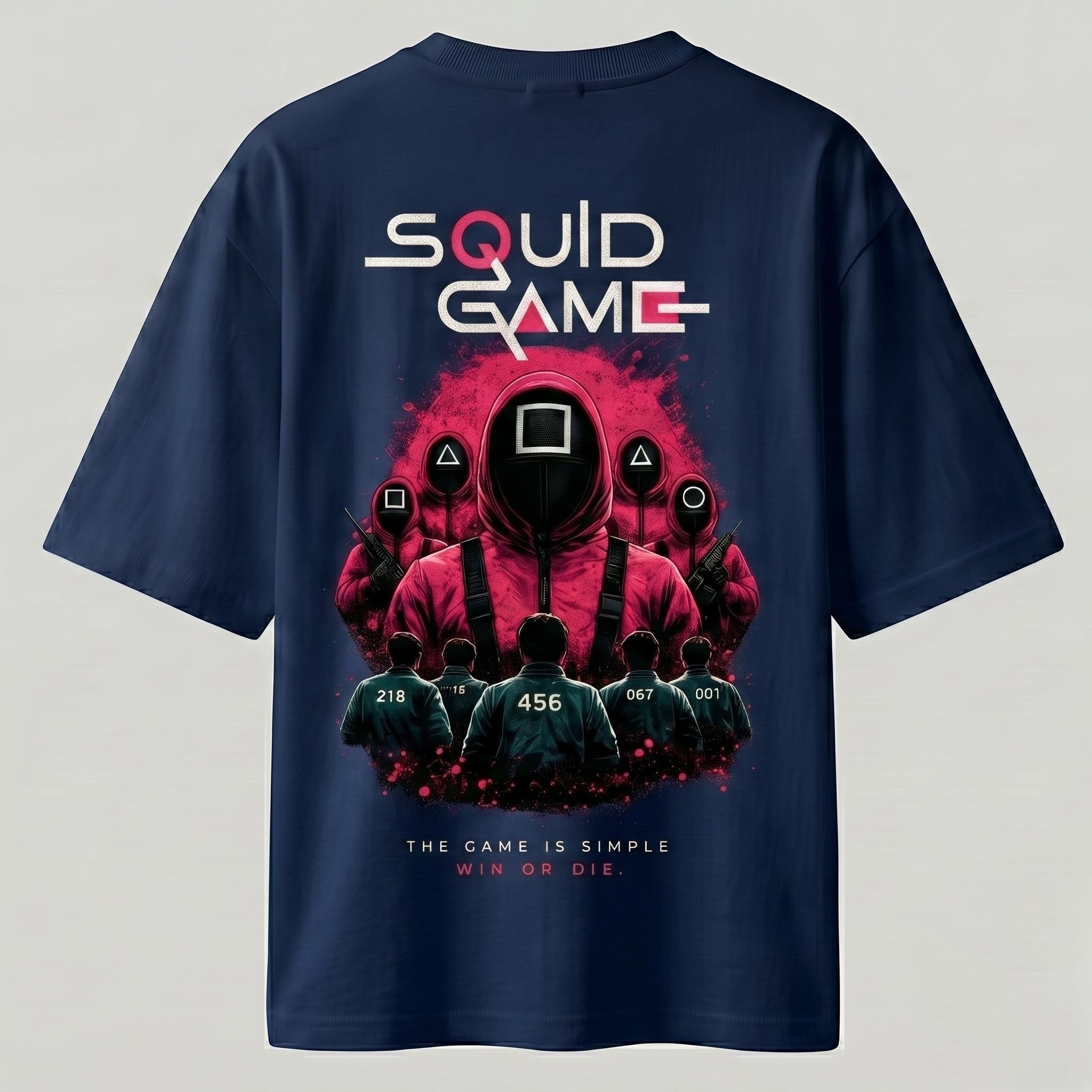 Squid Game Win or Die Unisex Oversized T-Shirt