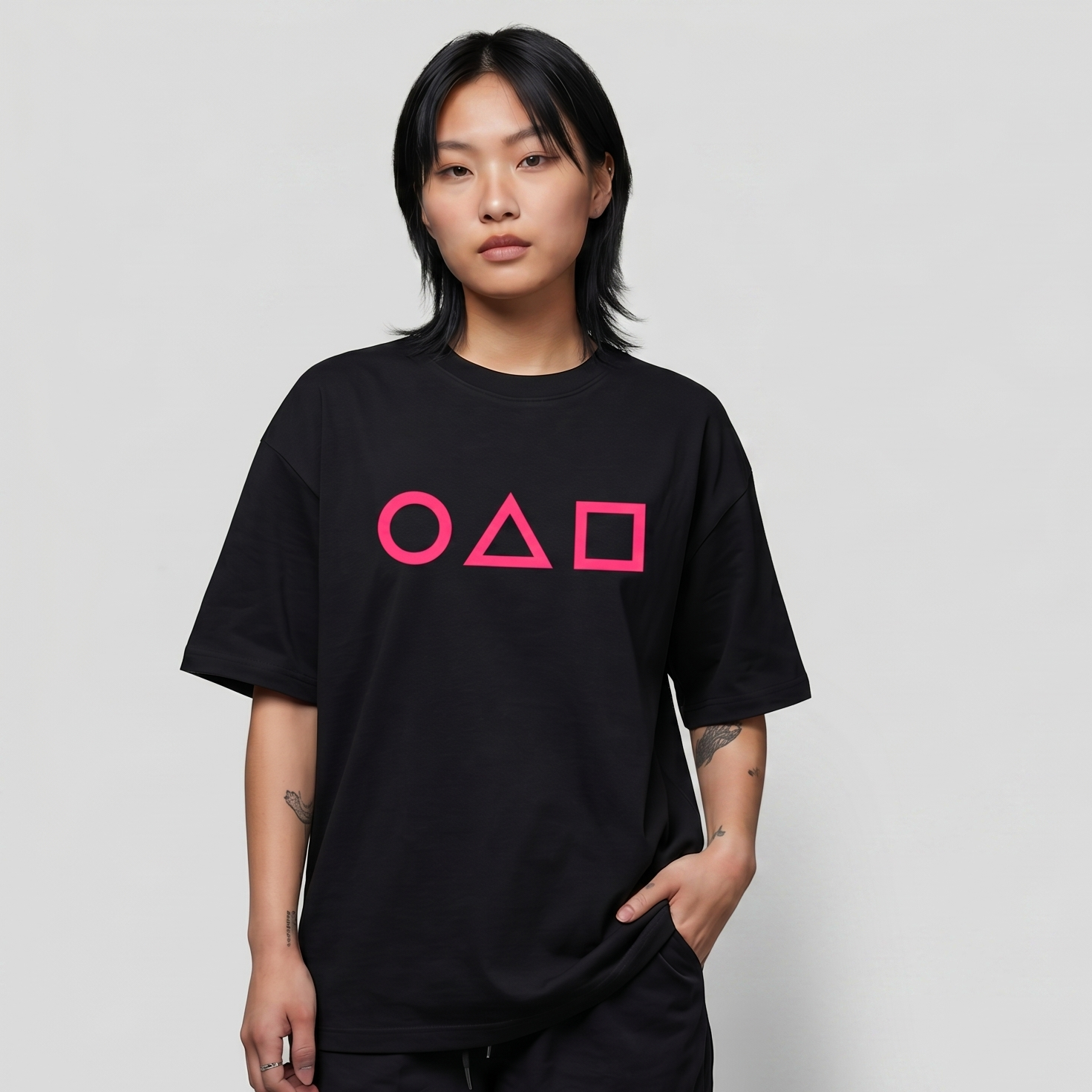 Squid Game Win or Die Unisex Oversized T-Shirt