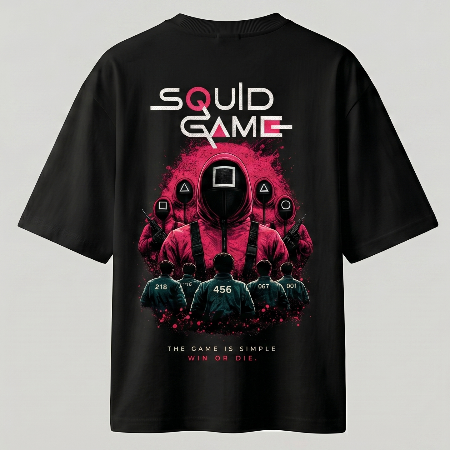 Squid Game Win or Die Unisex Oversized T-Shirt